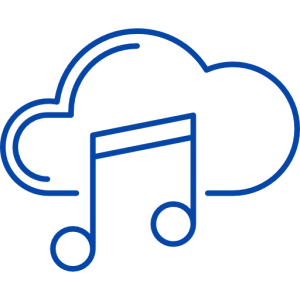 This image is that of a music note and cloud put together. Showing our loops and samples are completely online. A flaticon image, by Freepik.